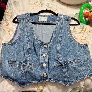 Lucky Brand Blue Denim Vest